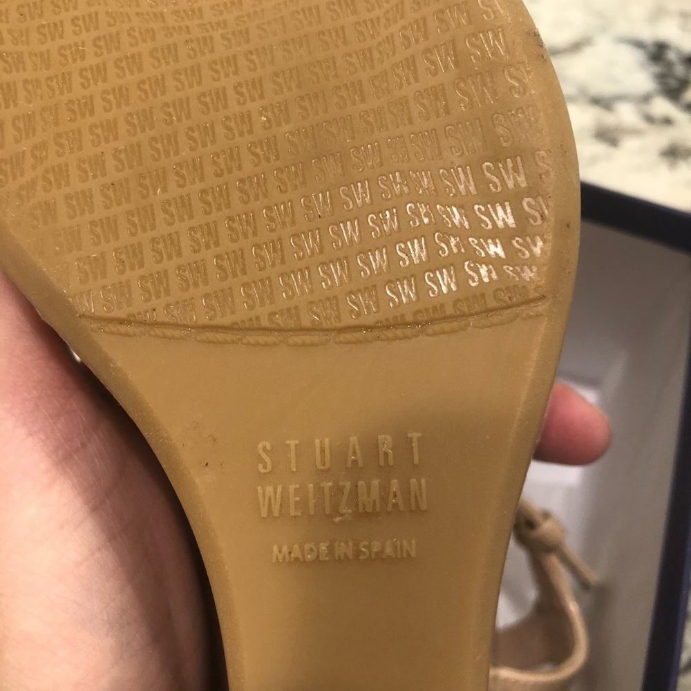 Stuart Weitzman Bambina Aniline Single Sky Single… - image 4